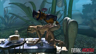 Alice in Wonderland - a XXX Parody - Mad Hatter Stuffs Alice's Tight Box