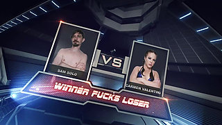 Carmen Valentina Vs Sam Solo Mixed Wrestling
