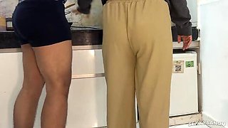 Step Mom Fucked Hard in Kitchen by Step Son - Big Ass Indian MILF Cheating on Husband