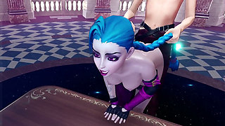 Fucking Jinx from behind - League of legends: 3D Porn Parody