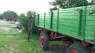 Horny Slut in the Barn