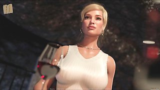 The Grey Desire 13 - erotic visual novel with a hot blonde and big curves