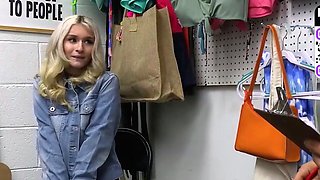 Busty platinum-blonde loves officer roleplay with ginormous