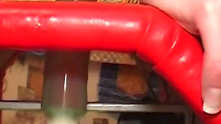 I hunt my cunt - Young girl Eve fucked hard by fuckmachine till orgasm