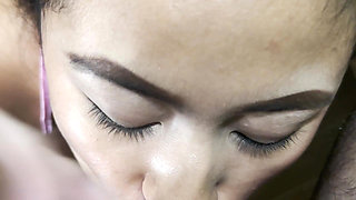 Petite Asian College Girl POV First Anal Cum in Mouth