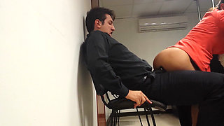 I can't wait any longer and we're having sex in the office!