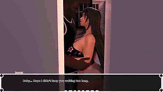 Tifa's Dark’s Heaven: Hotwife Stashes in the Closet and Witness His Chick Inhaling the BIG BLACK COCK of His Manager - Scene 43