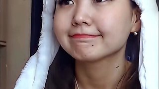 Hairy korean amateur teen dancing and masturbating on webcam