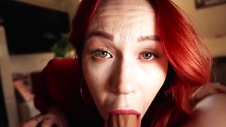 Redhead MILF Cheating - Unexpected Visit - Facial Cumshot - POV