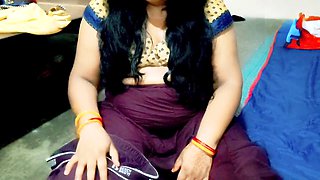 Newly married desi bhabhi Annuakhil gets taken by her brother-in-law