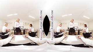 Naughty America featuring Alexis Monroe and Kenna James's virtual reality dirt
