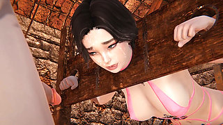 Futanari Lana in a bdsm dungeon Part 1  3D Hentai