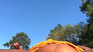 In the Middle of the Parking Flashing My Hairy Pussy