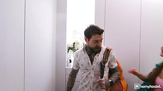 Nicole Black's Scorching Threesome Adventure in Russian Hotel Passion