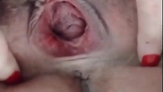 Hairy Pussy Spread Open Gape Upclose