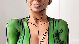 Bodacious cosplayer puts her perfect big tits on display