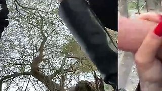 Horny Italian slut get facial after hard outdoor pounding li