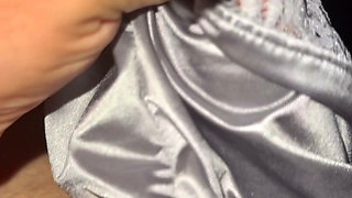 Silver soiled nurse panties