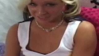 Cute cheerleader gets picked up and slammed by hard cock