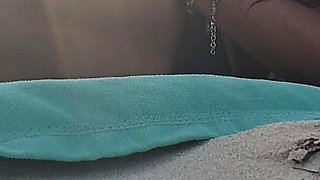 MILF Beach Blowjob with Swallow