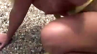 Wife fucked by the pool by friend