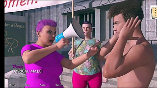 Three-dimensional hentai adventure with big tit college girls and ecchi fun