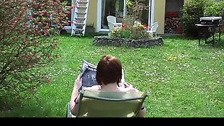 Chubby mature hoe jizzed in mouth after banging outdoors