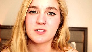 Blonde Teen Solo Masturbating On Webcam