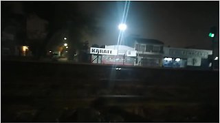 Girl Flashing Naked In The Street Fucking In Public Voyeurs And Caught By The Police With Naked Street