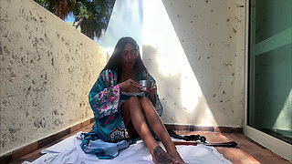 Ancient Asian Self Bondage 4K Giselle Amore Solo Ritual Fantasy!