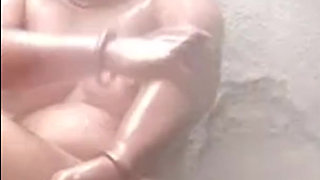 Nude bath  with bhabhi videocall