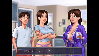 Summertime saga: Jenny is now hooked on my dick she comes anytime to ride me