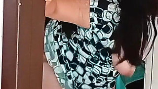 My Wife's Whore Is Nailed to the Door Husband in the Shower Cuckold