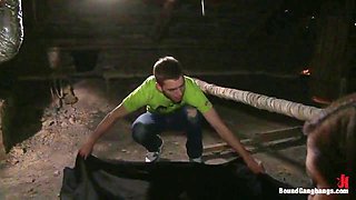 Kendra Star with Braces Caught Trespassing for Lesbian Gangbang