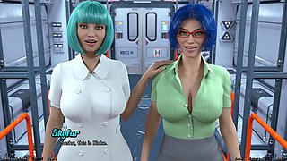 Stranded in space with gorgeous ladies - Episode four
