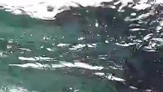 Diving in My Shiny Two-piece Wetsuit