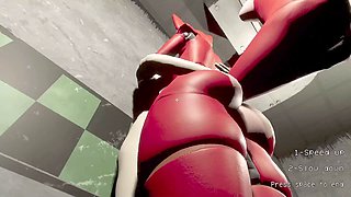 Foxy from FNAF catches me lacking in my gaming apartment