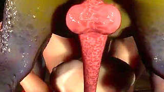 Gol 3D Busty Brunette Blowjobs Monster Frog Prince's Cock