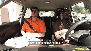 Black doll with big boobs Xeinna Rose fucks with a white penis