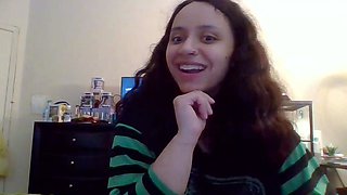 Emo teen Becka solo webcam masturbation