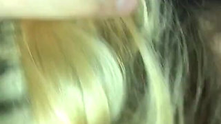 Blonde Sucking My Cock Before Going to Sleep