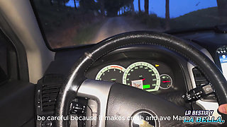 I Have Sex in the Car with My Best Friend's Boyfriend While He Drives Me Home Amateur!!!!