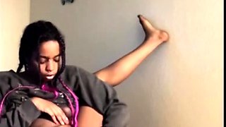 Hot Black Maid Does Some Webcam Black and Ebony