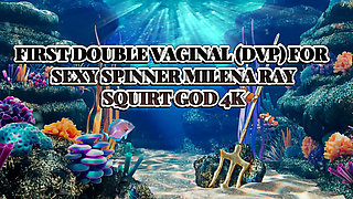 First Double Vaginal for Sexy Spinner Milena Ray