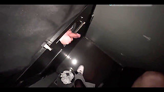 Giving Blowjob to Stranger at Gloryhole Today in Front of the Tame Cuckold