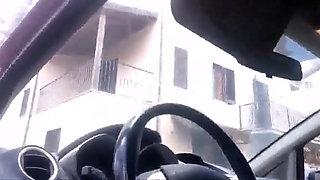 Your Sexy Girl-pee Makes It Everywhere! Even in the Car