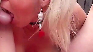 Outdoor gangbang with the MILF MissLoly and the teen Zecke Laura