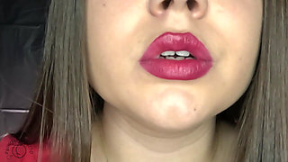 Red Lipstick Smoking Big Puffy Cigarettes