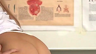 POV Russian Blonde Nurse Comes for Home Visit and Checks Your Cock with Her Throat