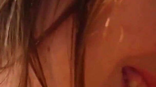 A Slutty 19-year-old Teen Shoves a Rubber Dildo up Her Stepmom's Ass and Then Licks Her!